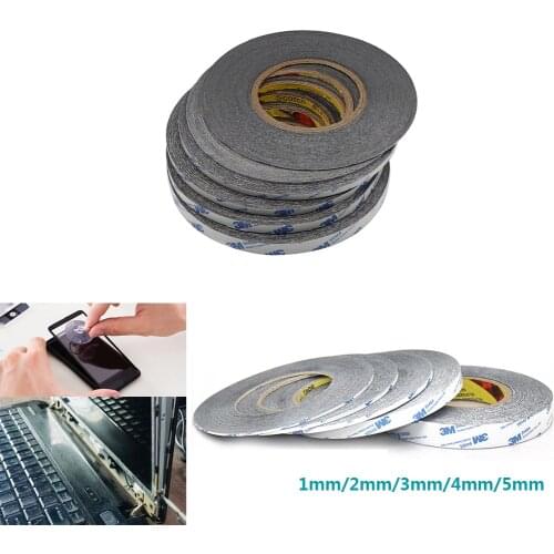 1/2/3/4/5mm Waterproof Acrylic Acid 3M Black Double Sided Adhesive Tape for for mobile Phone Touch Panel LCD Screen Repair
