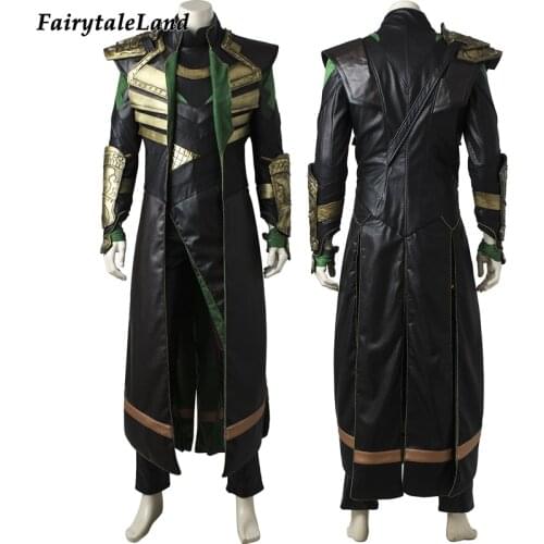Movie Dark World Cosplay God of Evil Costume Loki Role-playing Outfit Fancy Halloween Carnival Clothes Full Set With Boots