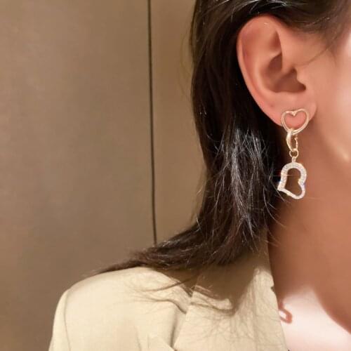 Summer new style personality creative love pendant earrings luxury fashion casual banquet party earrings for women