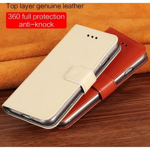 Luxury brand mobile phone shell calf skin full thin litchi magnetic buckle phone shell for iPhone X mobile hand-made