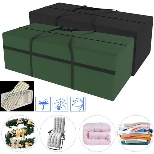 Multi-function Waterproof Outdoor Patio Garden Furniture Storage Bag Cushions Upholstered Seat Protective Cover Storage Bags