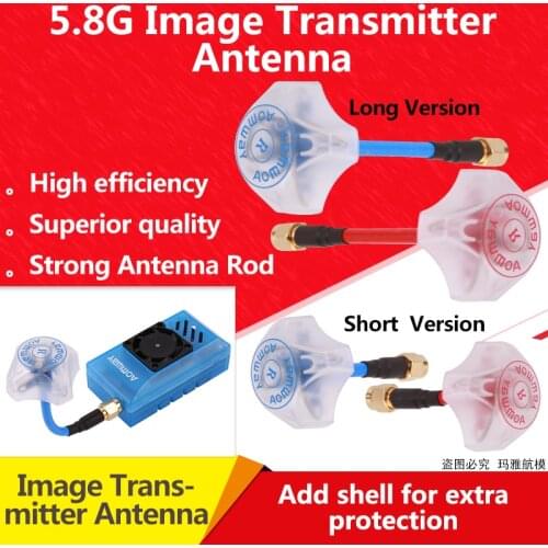 Newest Aomway 5.8G 3DBi 4 Leaf Clover Antenna with Protective Coverings for FPV Multicopter TX/RX Racing frame