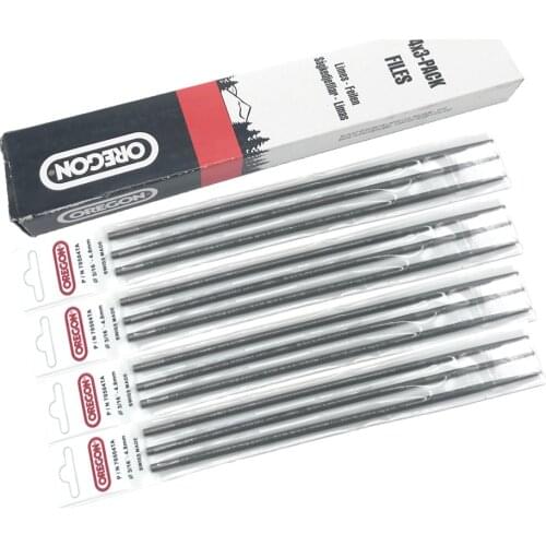 Genuine Oregon Round 3/16" Files 4.8mm Chainsaw 70504 70503 12 Pieces Chain Saw Silver