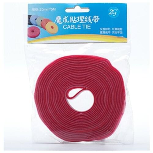 3/4"(20MM)Width 5meters length self locking Cable Ties, Self-Gripping by injected hook ,back to back strap for computer wire