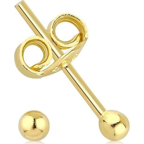 14k Ball Earrings W4E07105
