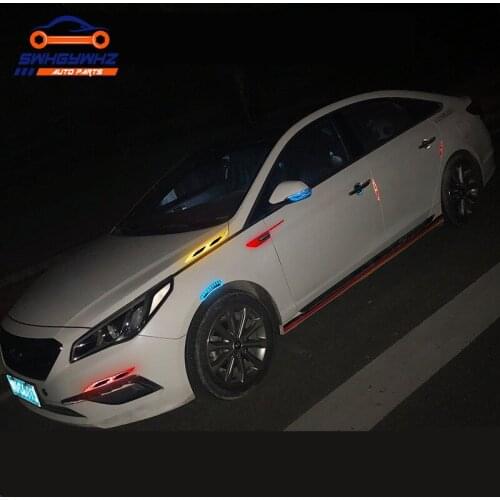 Precut Reflective Marking Tape Strip Stickers RearView Mirror Anti-Collision Safety-Warning Sign Decals