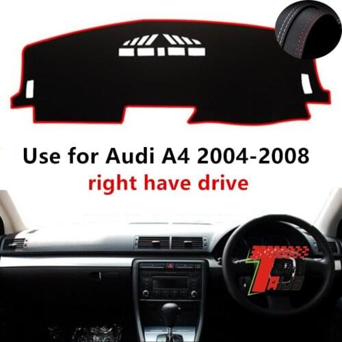 TAIJS Factory Sun Shade Hot Selling Leather Car Dashboard Cover For Audi A4 2004 2005 2006 2007 2008 Right Hand Drive