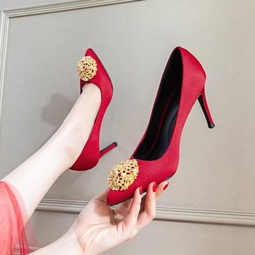 Shoes Women Pumps Stiletto Women Shoes Sexy High Heels Wedding Shoes Luxurious Women Heels Party Shoes Female Size 33-42