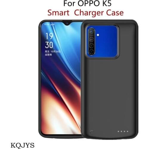 KQJYS 6500mAh Power Bank Battery Charging Cover For OPPO K5 Power Case Portable Battery Charger Cases For OPPO K5 Battery Case