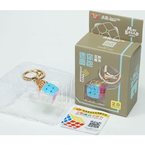 YJ Keychain 3x3 20mm Magic Cube Keychain Speed Cube Puzzle Neo Cubo Magico Learning Educational Toys For Children Boys