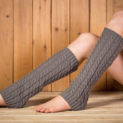 Women Classic Woolen Socks for Fall And Winter Leg Warmers Boots Cover Calf Pile Socks SA290