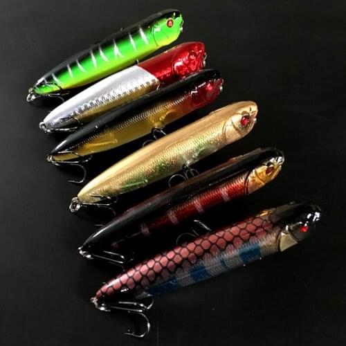 2021 New 10.5cm 11g Topwater Pencil Bait Fishing Lure Hard Minnow Bass Floating Wobblers water Surface Crankbait Fishing Tackle