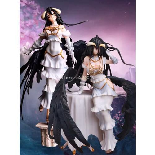 28cm Overlord Albedo Anime Figure Overlord III Albedo So-Bin Action Figure 642# Albedo Figurine 631# Ainz Ooal Gown Figure Toys