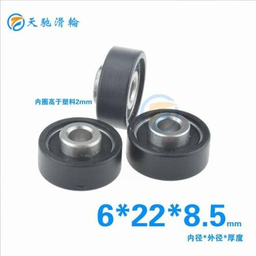 ABXG 6mm Non Standard 626ZZ 626 Stainless Steel Bearing Plastic Pulley bearing 0622DY 6*22*8.5