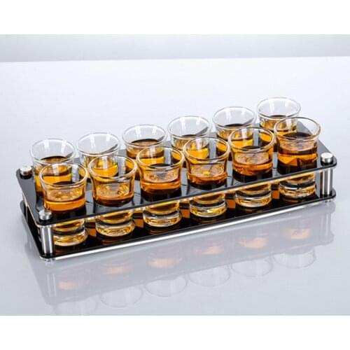 Acrylic Bullet Cup Holder Bar B52 Cup KTV Wine Cup Holder One Cup Bullet Cup Holder Small Liquor Cup Set