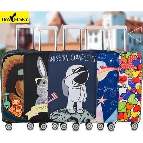 Brand Elastic travel luggage cover Animal Printing Protective Suitcase cover Trolley case thickening dust cover for 18-32inch