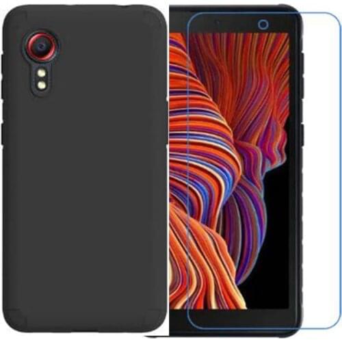 For Samsung Galaxy Xcover 4 4S 5 Case Glass Luxury Soft TPU Phone Case With Tempered glass For Samsung Galaxy Xcover 5 3 Coque