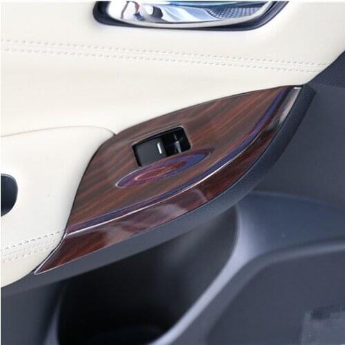 Black Wood Window Gear Air Outlet Steering Wheel Decorated Mouldings Frame For Honda Jade Accord 2015 16 17 CAA318