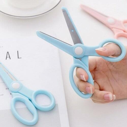 Child Safety Scissors Handicraft Tools DIY Photo Plastic Student Scissors/Paper-cutting Scissors Crafts Prevent Gand Injury Cut
