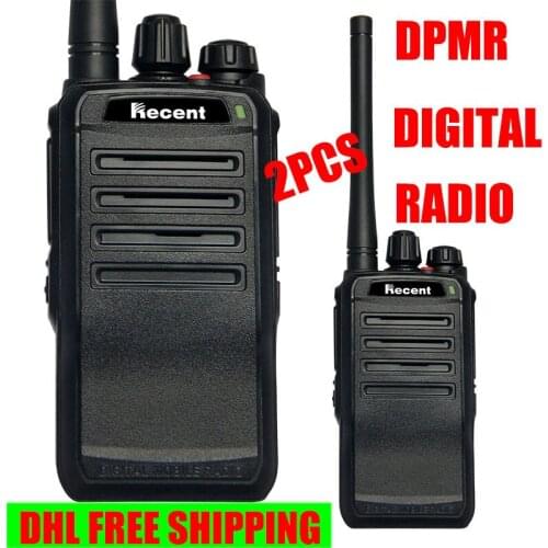 DHL 2PCS dPMR walk talk RS308D 3Watt Digital Mobile Radio Walkie Talkies 16 Channels UHF mobile transceiver USB charging