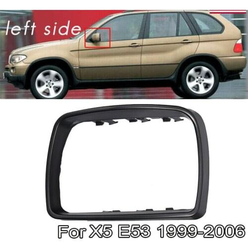 For -BMW E53 X5 2000 2001 2002 2003 2004 2005 2006 Left Driver Side Mirror Cover Cap Trim Ring Frame 51168254903
