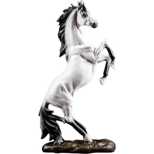 Home figurines for interior home decoration accessories room decor Sculpture Nordic modern horse ornaments white black brown red