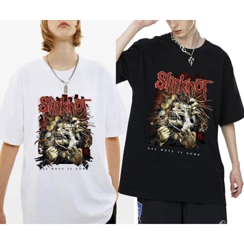 Prepare for Hell Tour T-shirt Heavy Metal Tees Short Sleeve Man Streetwear Mens Rock Band Tshirt Men Women Slipknots T Shirts