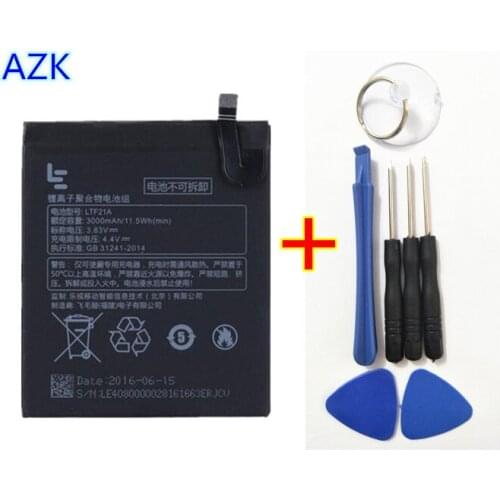 +Tools ! AZK New 3000mAh LTF21A Battery for Letv LeEco Le 2 X620 / Le 2 Pro / Letv X520 phone Li-ion Backup Battery
