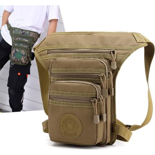 Camouflage Military Waist Bag Men Outdoors Leg Bag Hiking Chest Pouch Short Travel Phone Pouch Man Hip Waist Pack Crossbody Bags