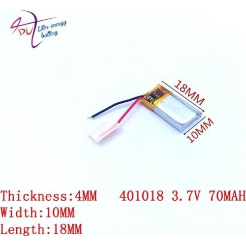 Liter energy battery best 1PCS lithium polymer 401018 401020 351018 351020 3.7V 70mAh Bluetooth Battery