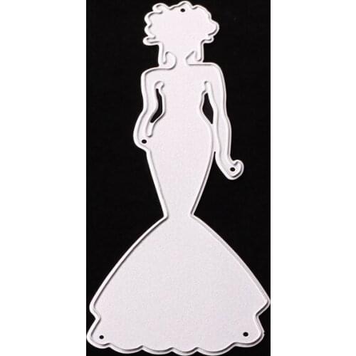 Metal lady paper die cutting dies for Scrapbooking/DIY Easter wedding Halloween Easter card