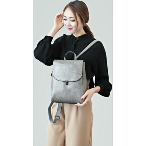 Fashion High Korean Quality Genuine Leather Casual Backpack Multicolor Large Capacity Women Bags With Lock Brand Designer