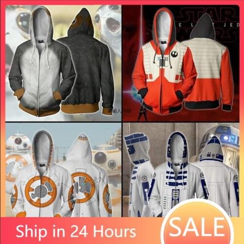 2021 Disney Movie Star Costume Mens Hoodie Sweatshirt 3D Printed Cosplay Hoodies Wars Pullover Men Jacket Coat
