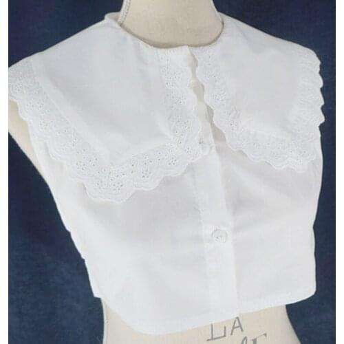 New Decorative Shirt Tie Decorative Bride Style Top unique shape spring summer flowers irregular hollow Hook Flower False Collar