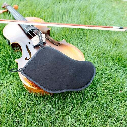 4/4 Violin Chin Shoulder Rest Pad String Instrument Accessories for 1/8 1/4 1/2 3/4 /4/4 Fiddle Soft Cotton Cover Sponge Cushion