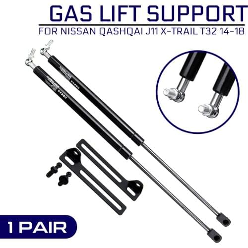 2pcs For Nissan QASHQAI J11 X-TRAIL T32 2014-2018 Car Front Engine Hood Lift Supports Props Rod Shocks Strut Bars Replace