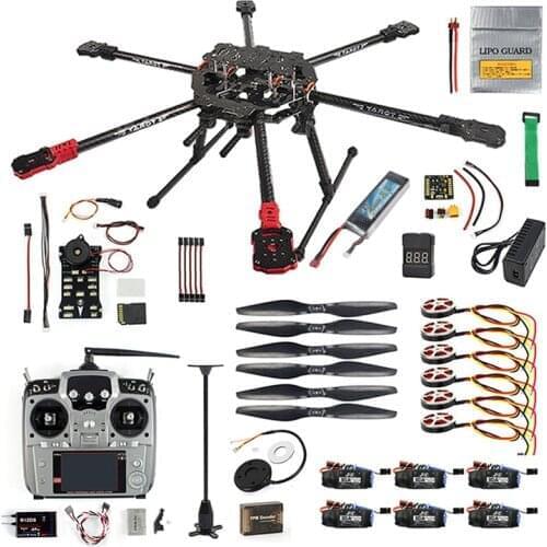 DIY Full Set Hexacopter GPS Drone ARF Aircraft Kit Tarot FY690S Frame 750KV Motor PIX 2.4.8 32 Bit Flight Controller