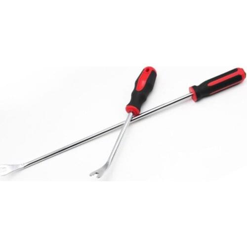 Panel Clip Remover Pry for Car Door, 510mm / 270mm Long Auto Trim Removal Tool with Rubber Handle, Easy Removal Crowbar