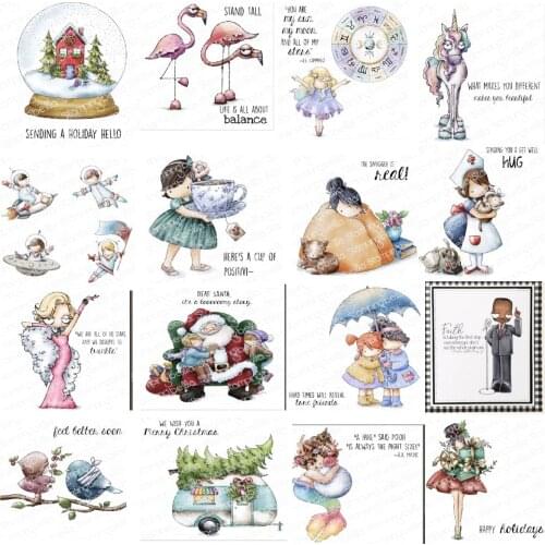 Clear stamp Transparent Clear Silicone Stamp/Seal for DIY scrapbooking/photo album Decorative card making