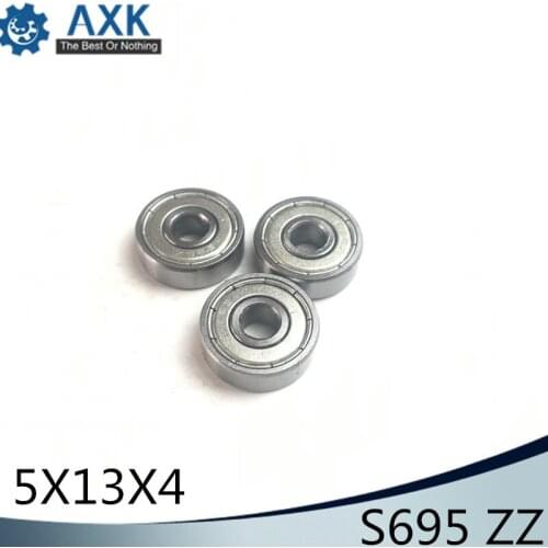 S695ZZ Bearing 5*13*4 mm ( 100PCS ) ABEC-1 440C Roller Stainless Steel S695Z S695 Z ZZ Ball Bearings