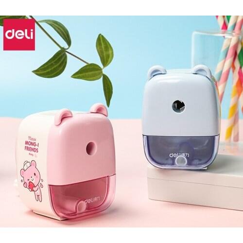Deli Pencil Sharpener 5 Pcs Cute Cartoon Manual Pencil Sharpeners for Kids School & Office Kawaii Stationery Student Gift Prize