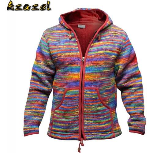 Knitted Sweater For Mens XXXXL European Streetwear Hooded Mans Sweater Oversized Harajuku Men Clothes Loose Pullover Sweatercoat