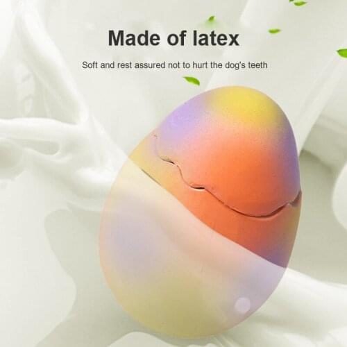 Dog Latex Fun Vocal Molar Toys For Teddy Small And Medium-sized Dog Dinosaur Egg Color Egg Style Pet Toy Accessories