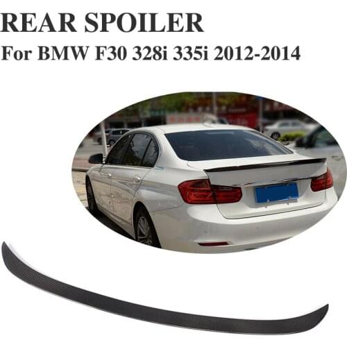 Carbon Fiber Rear Trunk Boot Lip Spoiler Wing For BMW 3 Series F30 328i 335i 2012-2014