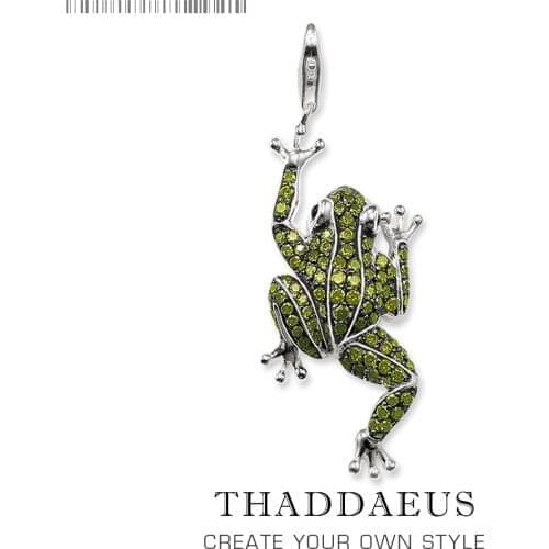 Pendant Frog Green Eva 2017 Fashion Glam 925 Silver Jewelry Europe Style Sterling Necklace Accessorie Gift For Woman Men