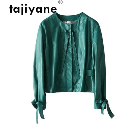 Women Autumn Korean Clothes 2021 Spring Genuine Leather Jacket Womens Sheepskin Coats Short Tops Femme Veste TN1908