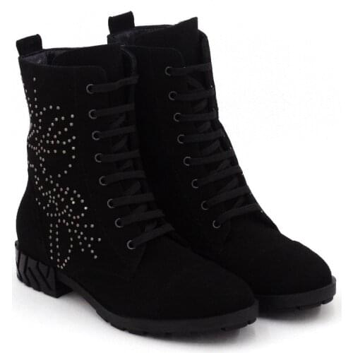 Womens Genuine Leather Boots 2020 Autumn Winter Fashion High Quality Ultra Comfort Made in Turkey