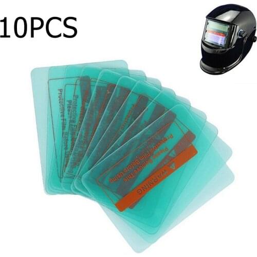 10pcs Replacement Clear PC Protective Sheet Welding Shield Cover Lens Protector Plate For Welding Helmet Mask 115mm X 90mm