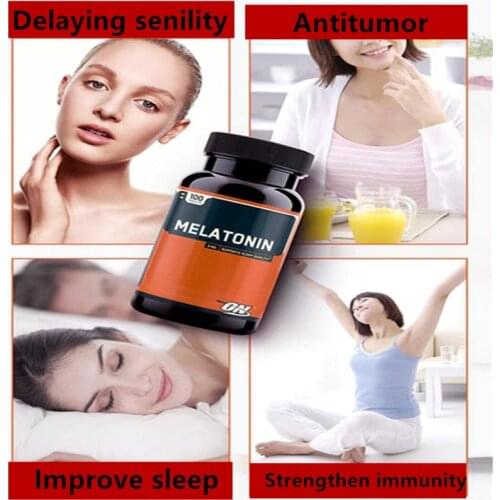 American import Optimum Melatonin enhance Sleep 100pcs 1 bottles