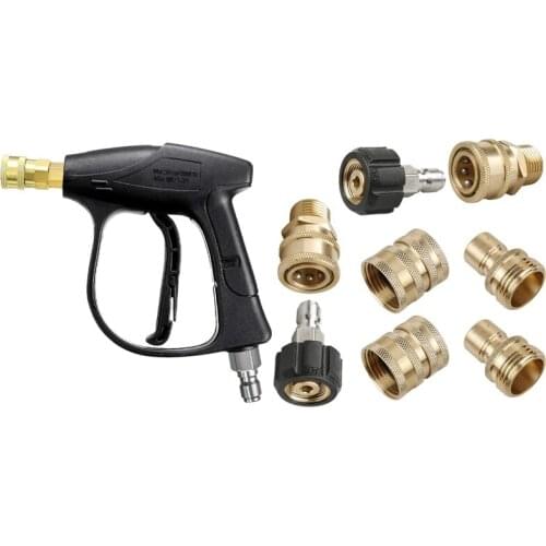 Car Washer-Gun 3000 Psi Max Foam-Gun 3/8 Inch Connector High Pressure Washer Tool with Pressure Washer Adapter Set